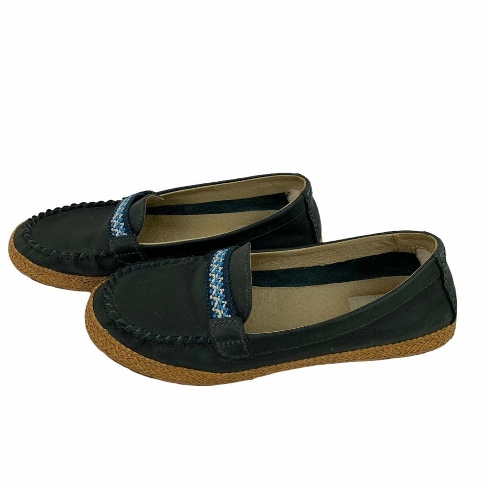UGG Australia Women's Size 6.5 Kaelee Blue Leather Moccasins Flats 1012505 - Picture 5 of 8